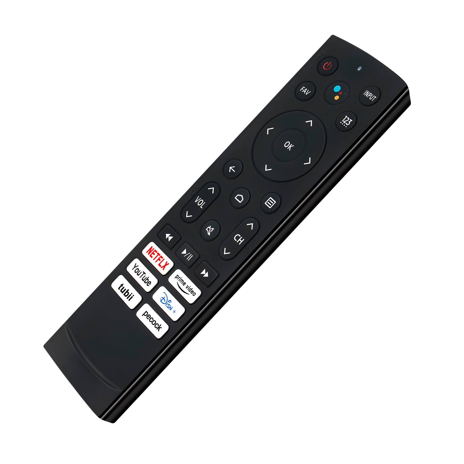 Y  
L  
FAV 7 OK  
INPUT .... 123  
7 VOL L  7 CH L NETFLIX /// tubii YouTube prime video Disn + pecock