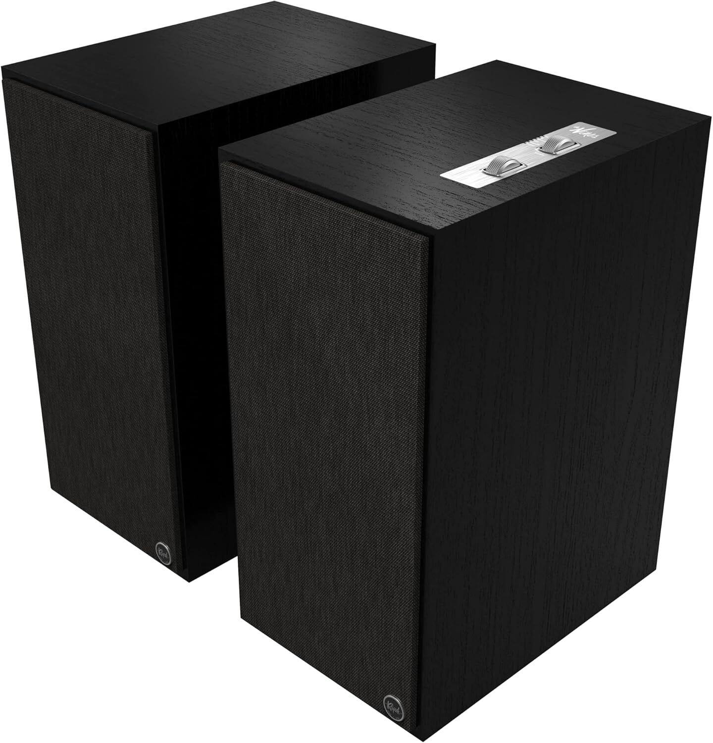Left. Klipsch - Klipsch THE-NINES-BLACK 240W Powered Speaker Pair with 8 Inch Woofer and a 3 Year Amber Protection Plan (2023) - Black.