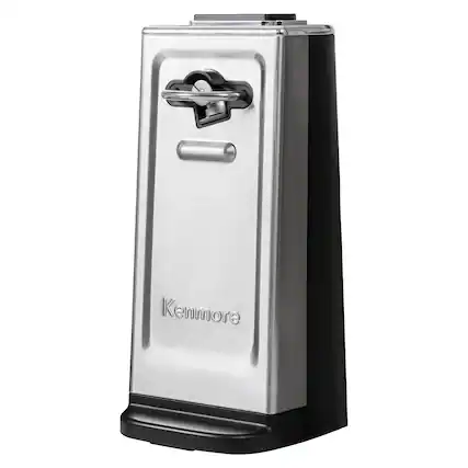 Front. Kenmore - Smooth Edge Electric Automatic Can Opener, Stainless Steel - Stainless Steel.