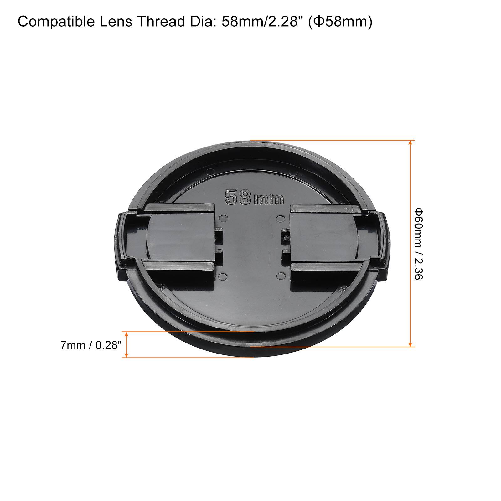 Compatible Lens Thread Dia: 58mm/2.28" (Φ58mm)

58mm

Ø60mm / 2.36"

7mm / 0.28"