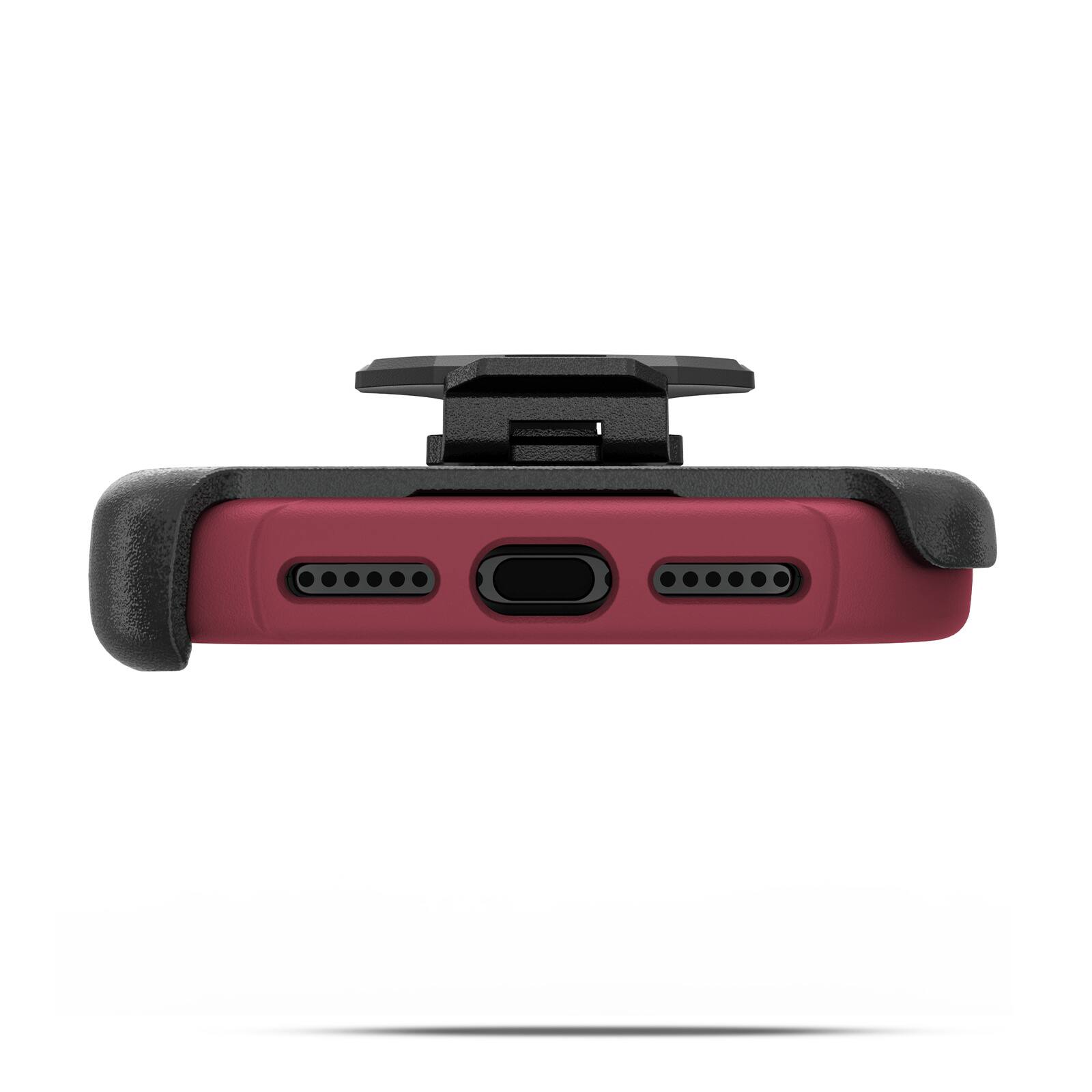 Alt View 4. Mybat Pro - MyBat Pro MagSafe Case w/ Holster and Tempered Glass for Apple iPhone 18 Pro Max / 17 Pro Max - Dark Cherry - Red.