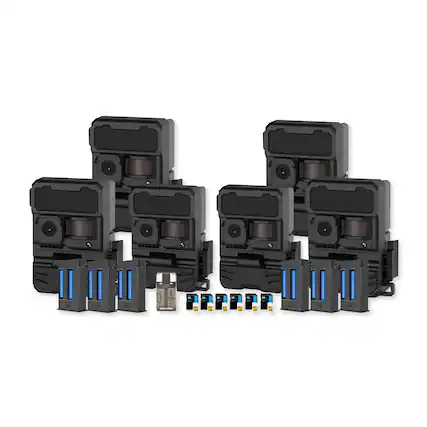 Front. Yellowstone - Yellowstone Y2 Black Wide Lens Bundle with Batteries and Accessories (6-Pack).