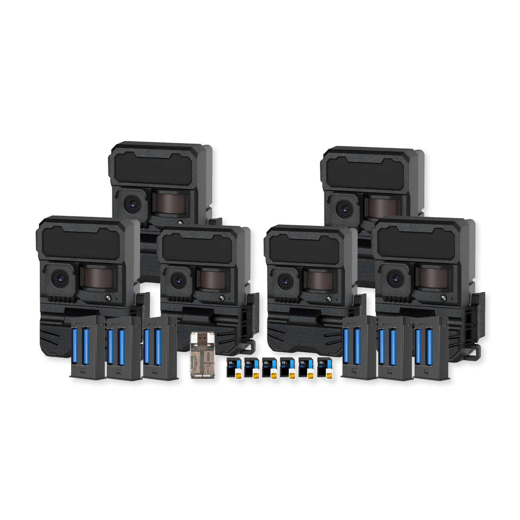 Front. Yellowstone - Yellowstone Y2 Black Wide Lens Bundle with Batteries and Accessories (6-Pack).