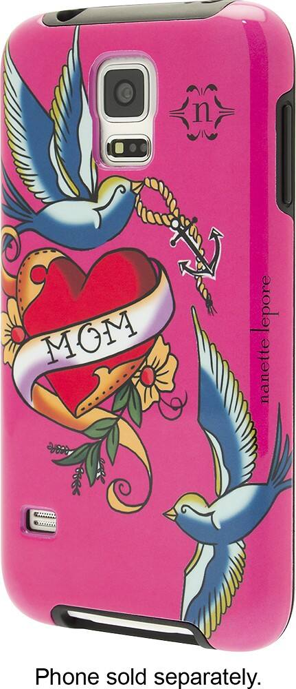 Front. Nanette Lepore - Case for Samsung Galaxy S 5 Cell Phones - Pink.