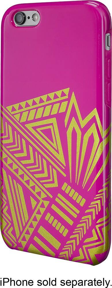 Front. Cynthia Vincent - Case for Apple® iPhone® 6 and 6s - Pink/Gold.