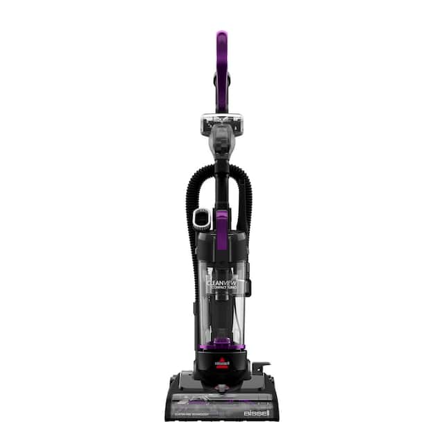 BISSELL - CleanView Compact Turbo Upright Vacuum - Black / Grapevine Purple