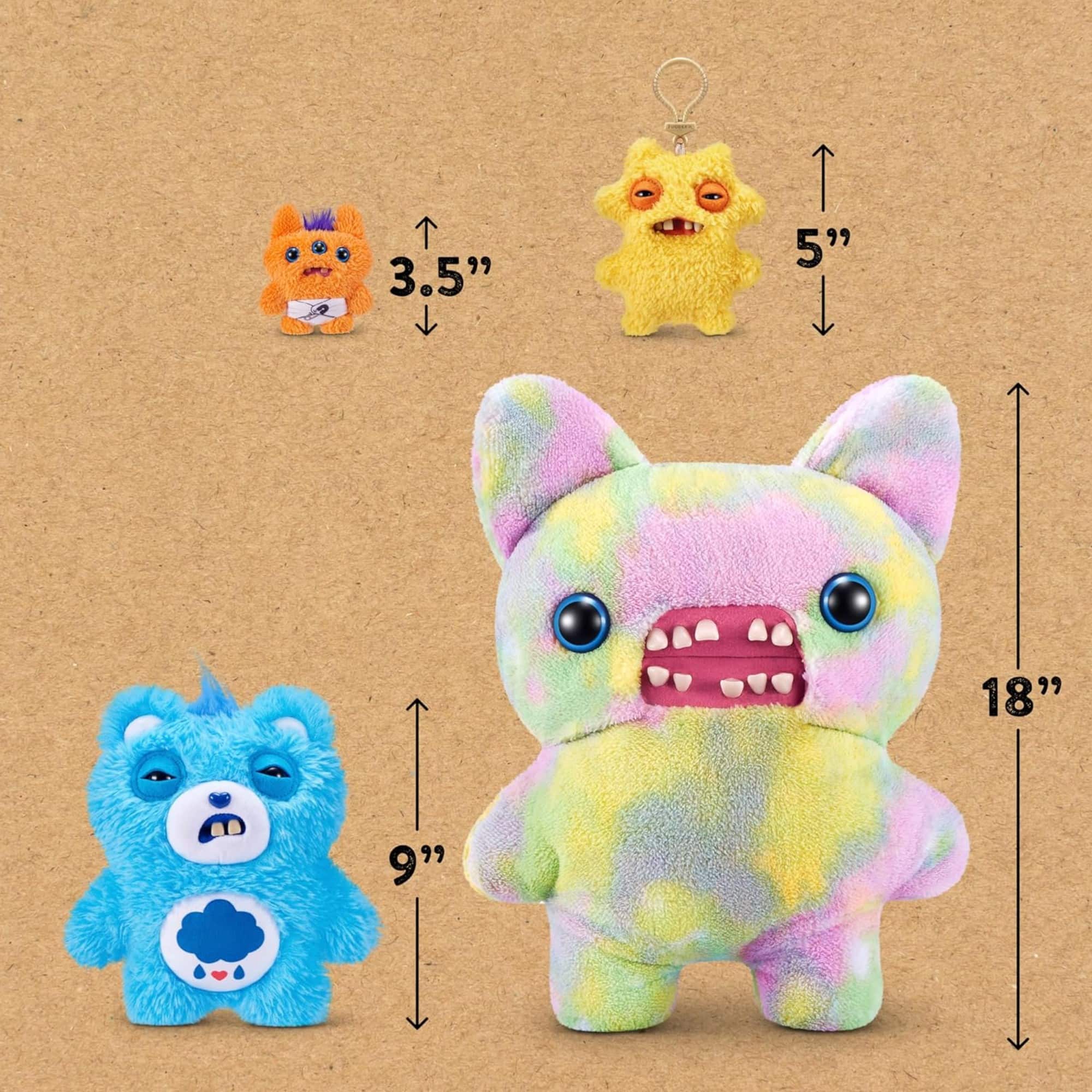 Fuggler Care Bears 9 inch (Grumpy Bear), Funny Ugly Monster