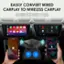 Easily convert wired carplay to wireless carplay. Compatible with iPhone (iOS 10 or higher) and Android phones (Android 11 or higher).