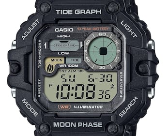Casio Standard Digital Graph Moon Phase Resin Strap Quartz WS Casio Standard Digital Graph Moon Phase Resin Strap Quartz WS