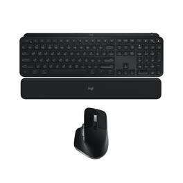 Logitech - MX Keys S Wireless Keyboard with Smart Actions Shortcuts Bundle - Black