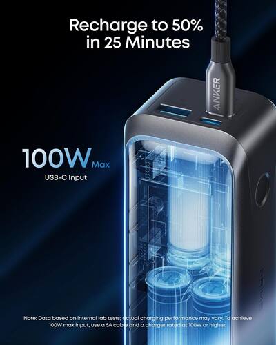Anker Prime Power Bank, 20,100mAh 3 Port Portable Charger with Anker Prime Power Bank, 20,100mAh 3 Port Portable Charger with