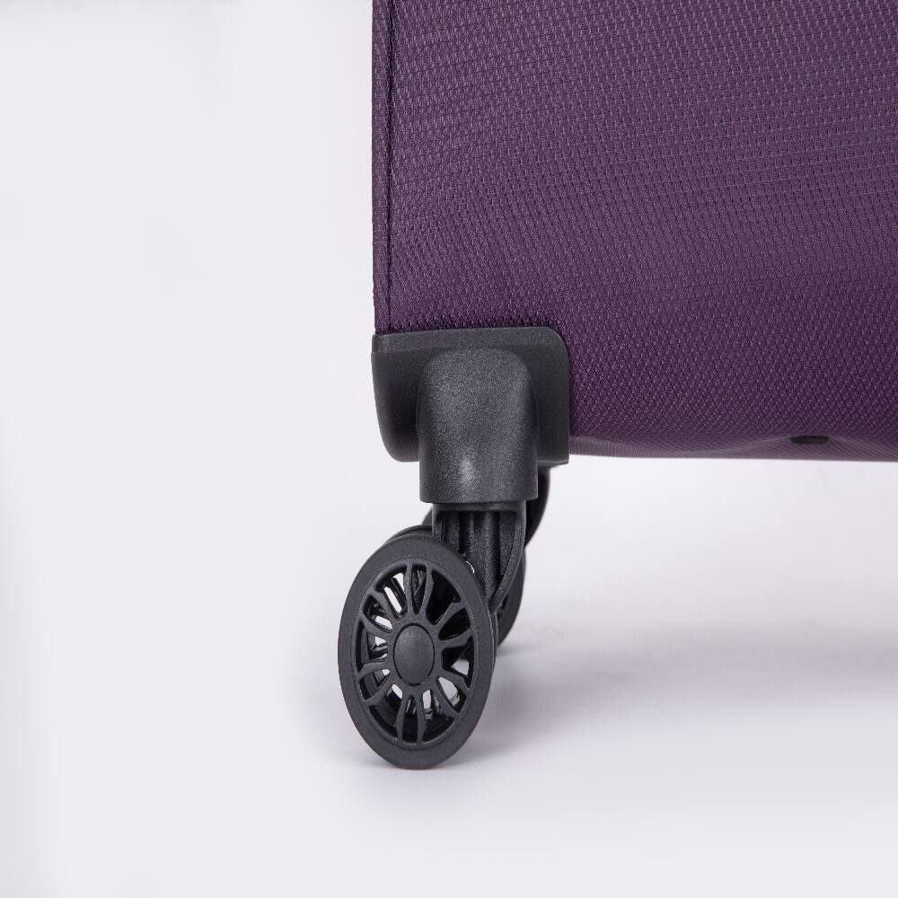 Alt View 7. Ropilly - Ropilly 5 Piece Luggage Set Softshell Suitcase Lightweight Carry On Suitcase Purple - Purple.