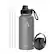 Left. Buzio - 32oz Insulated Water Bottle with Straw Lid and Spout Lid - Gray.