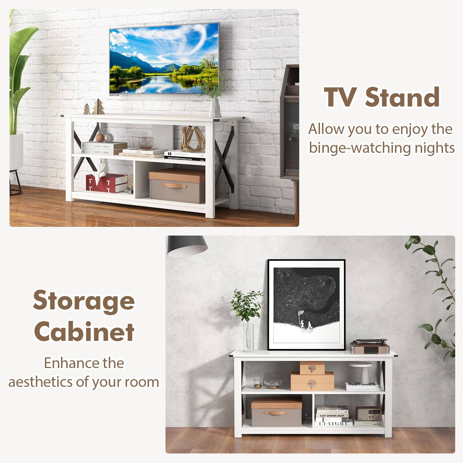TV Stand  
Allow you to enjoy the binge-watching nights  

Storage Cabinet  
Enhance the aesthetics of your room