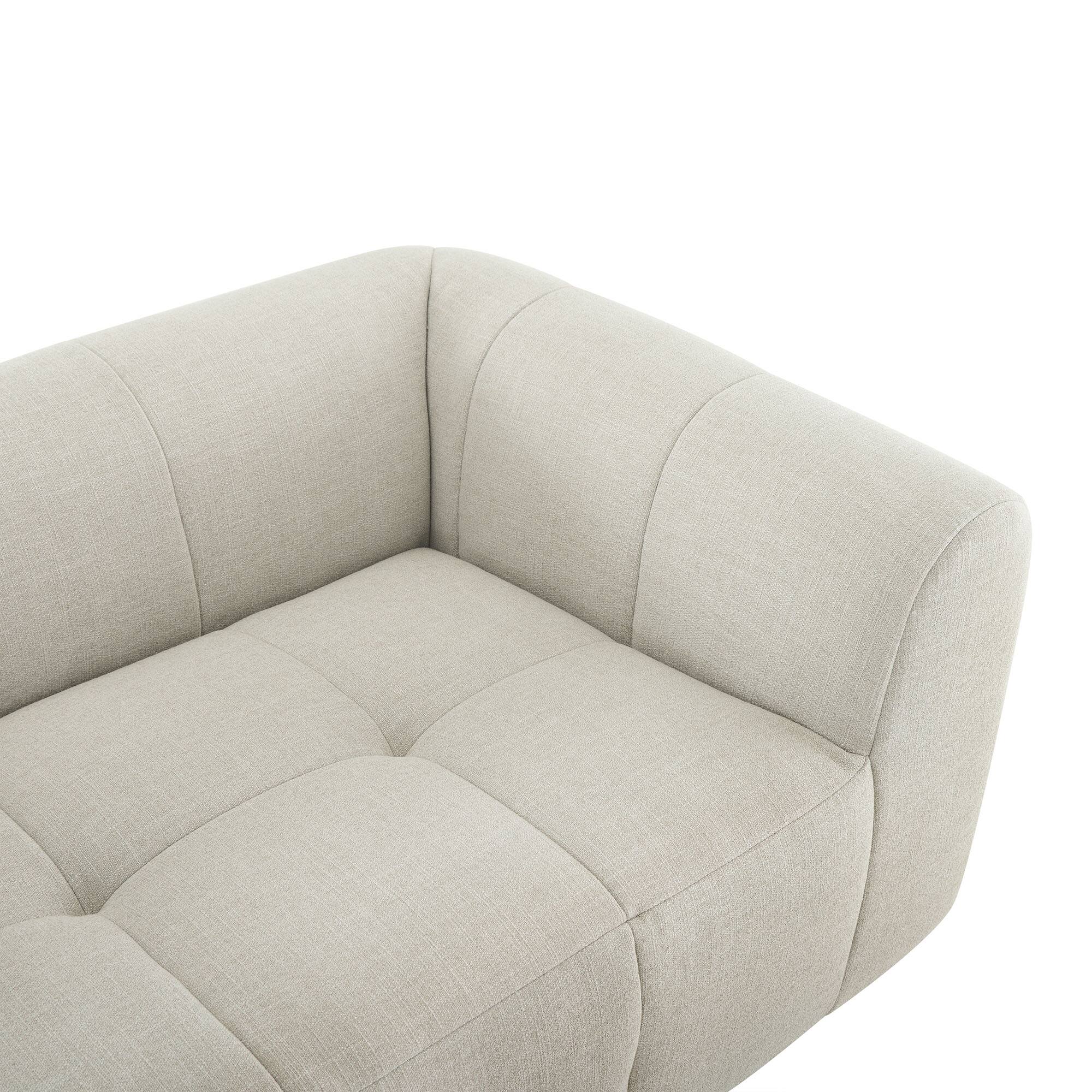 Alt View 6. Modway - Liana Upholstered Fabric Loveseat by Modway - Linen.