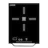 Equator - 11" Portable 1 Burner Induction Electric Cooktop LIGHT Aluminum Handle | 6 Heat Levels 110V - Black