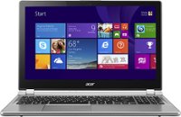 Front Standard. Acer - Aspire M5 15.6" Touch-Screen Laptop - Intel Core i5 - 6GB Memory - 500GB Hard Drive - Silver.