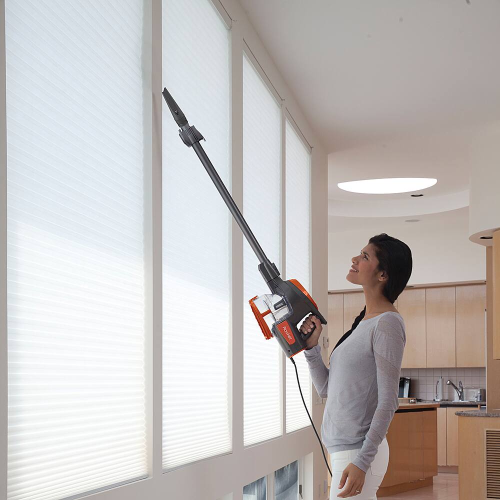 Left. Shark - Rocket Corded Stick Vacuum - Orange.