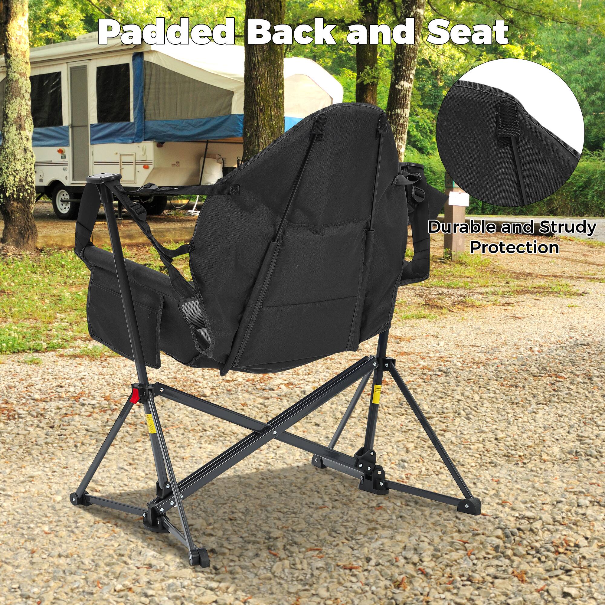 Padded Back and Seat  
Durable and Study Protection