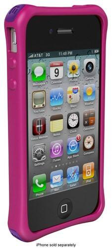 Front Standard. Ballistic - Smooth Series Case for Apple® iPhone® 4 - Hot Pink.