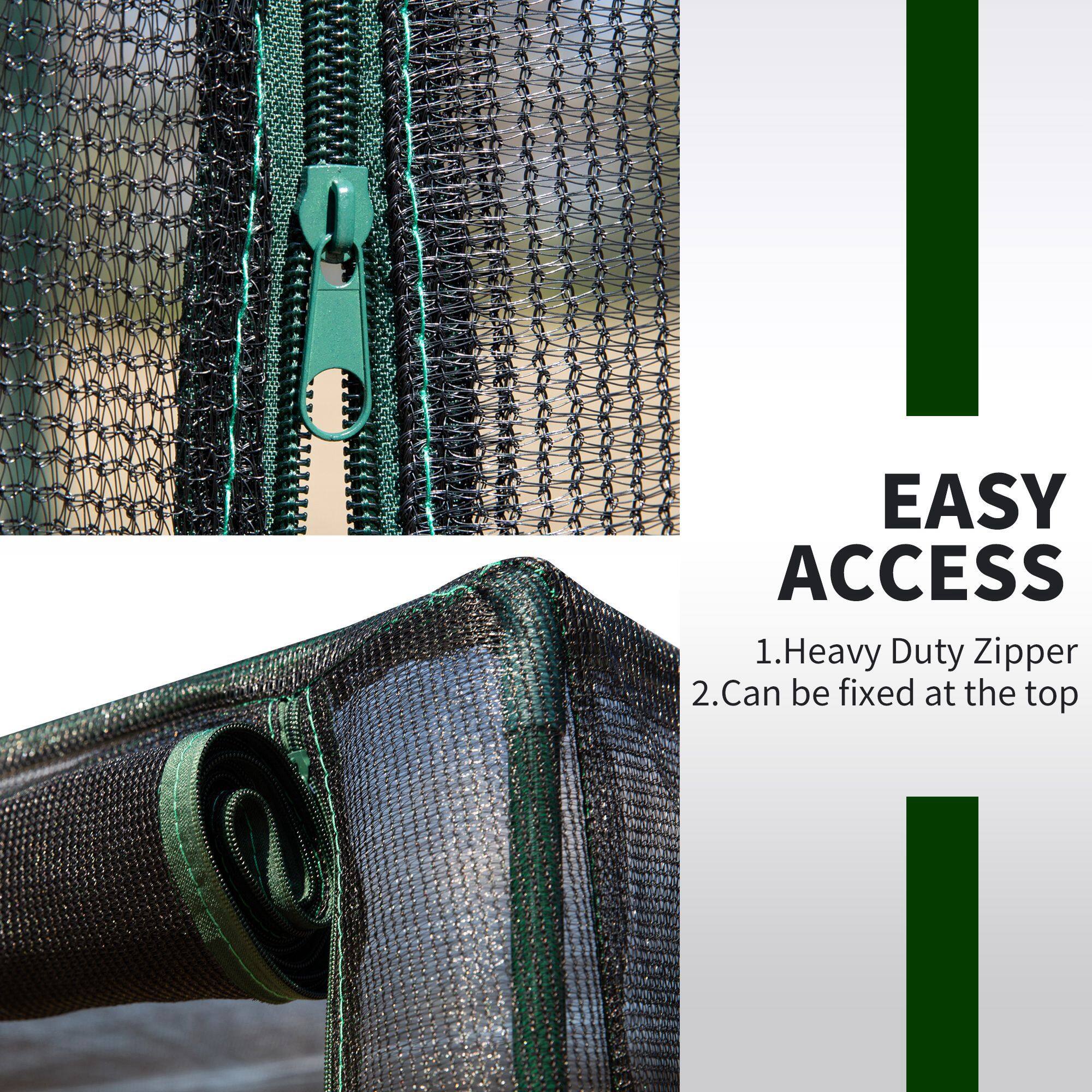 EASY ACCESS

1. Heavy Duty Zipper  
2. Can be fixed at the top
