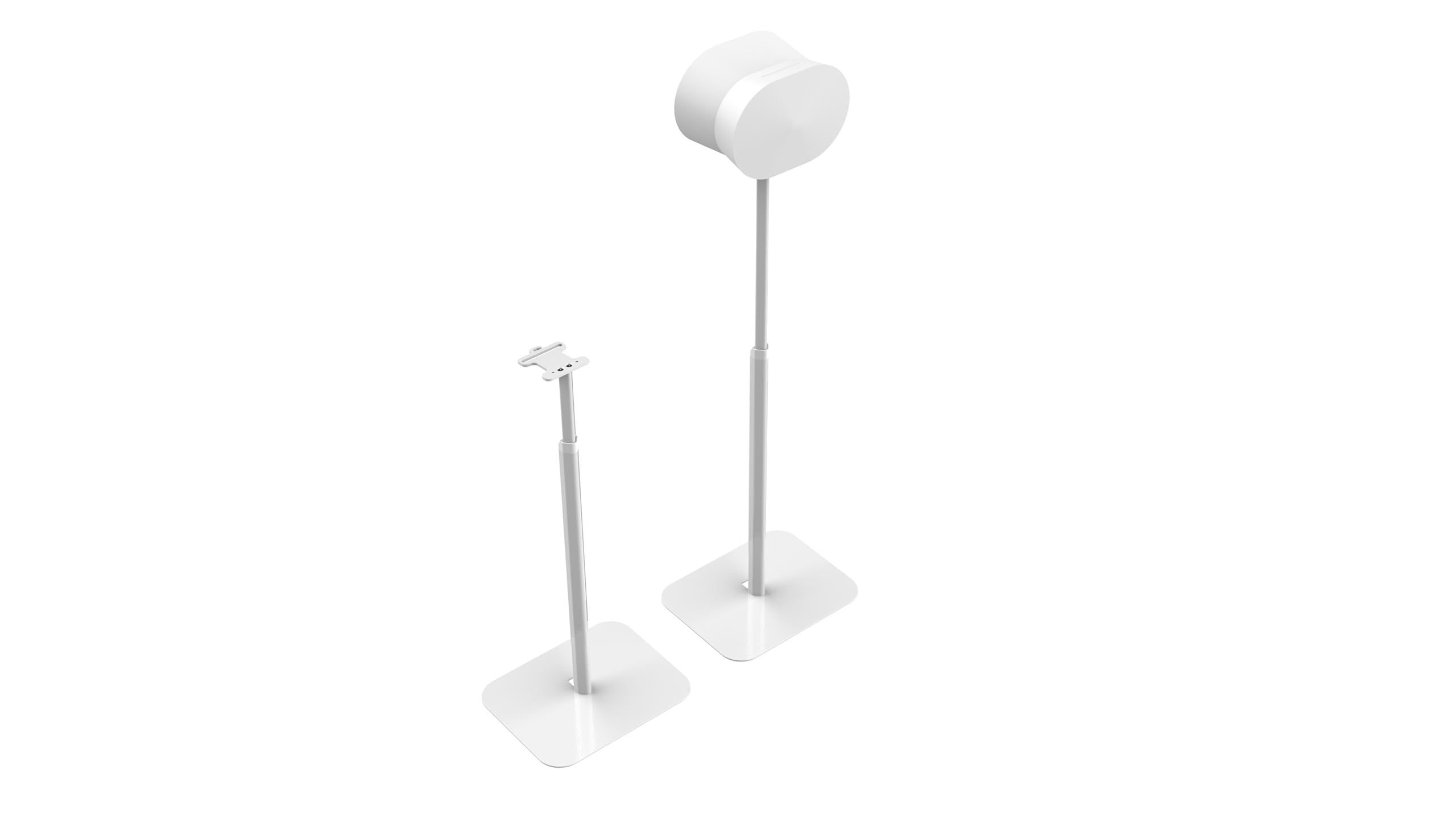 Alt View 7. Flexson - FLEXSON Essentials Adjustable Floor Stands for Sonos Era 300 (White, Pair) - "NA".