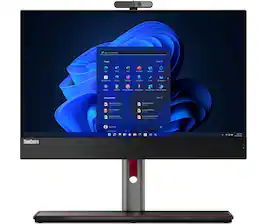 Lenovo - Refurbished Excellent - ThinkCentre M70a Gen 3 All-in-One 21.5 FHD Display (Intel i5-12400, 16GB, 512GB SSD, Win 11 Pro) - Black