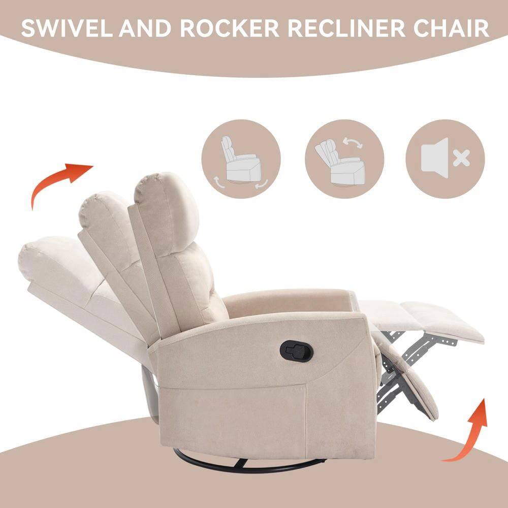 SWIVEL AND ROCKER RECLINER CHAIR