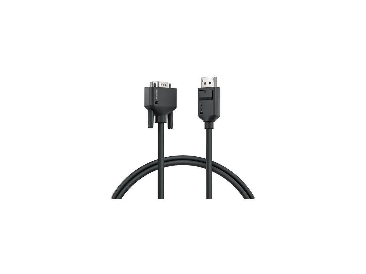 Alt View 2. Alogic - Alogic Display Port to VGA Cable Elements Series Male to Male 1m EL2DPVGA01 - Dark Gray.