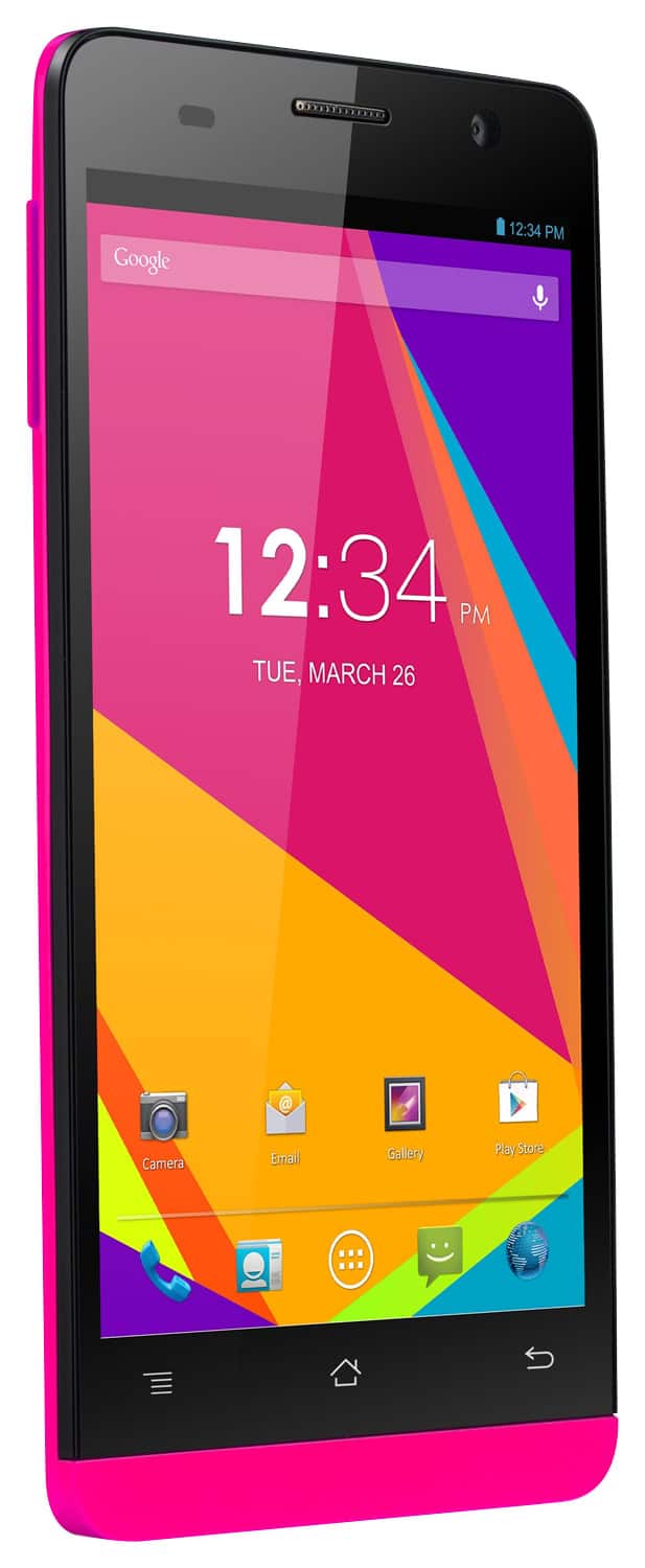 Front. BLU - Studio 5.0 S II 4G Cell Phone (Unlocked) - Pink.