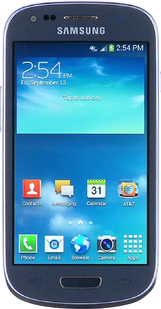 Toevlucht Lift half acht Best Buy: Samsung Galaxy S III Mini AT&T Branded 4G Cell Phone (Unlocked)  Blue G730A 8GB BLUE