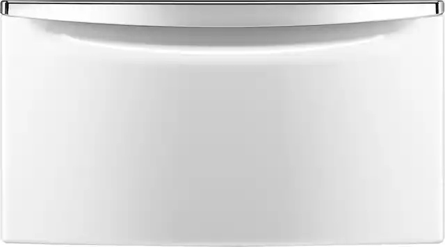 Front. Maytag - Washer/Dryer Laundry Pedestal with Storage Drawer - White.