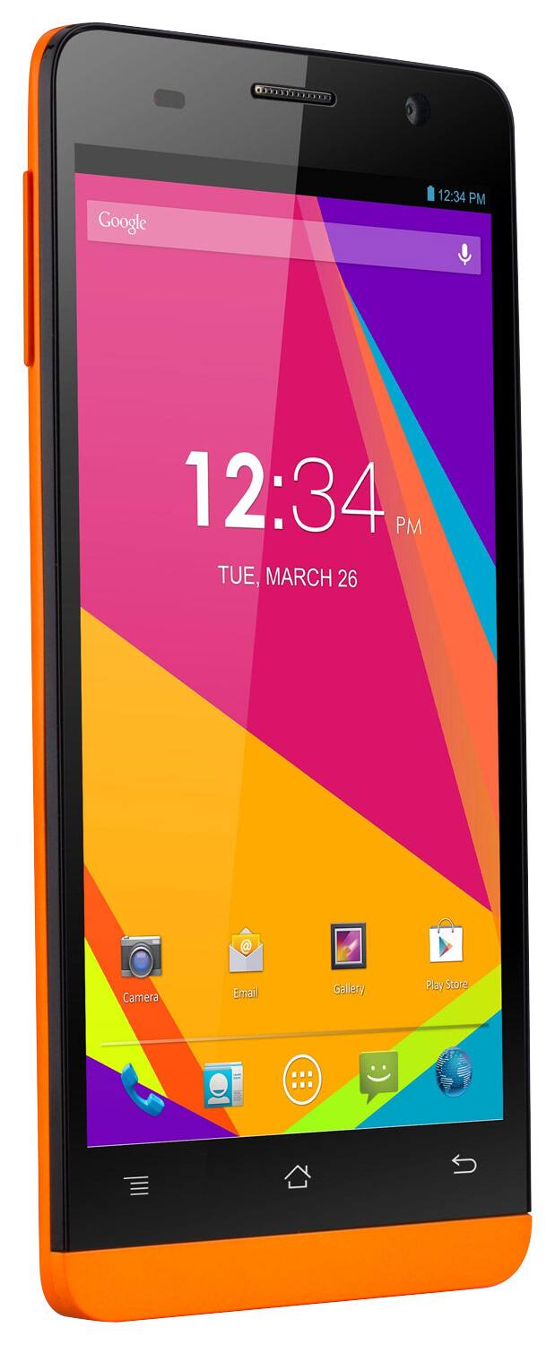 Front. BLU - Studio 5.0 S II 4G Cell Phone (Unlocked) - Orange.