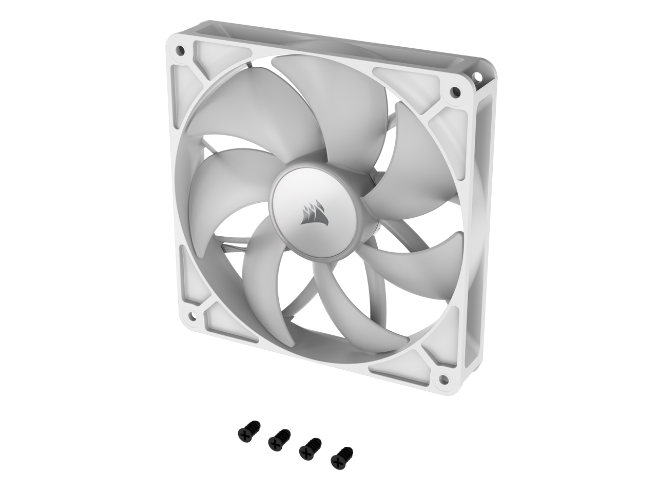 Alt View 10. CORSAIR - CORSAIR RS140 ARGB PWM 140mm Fans (Dual Pack) - White, Simplified Control, AirGuide Cooling, Magnetic Bearing - White.
