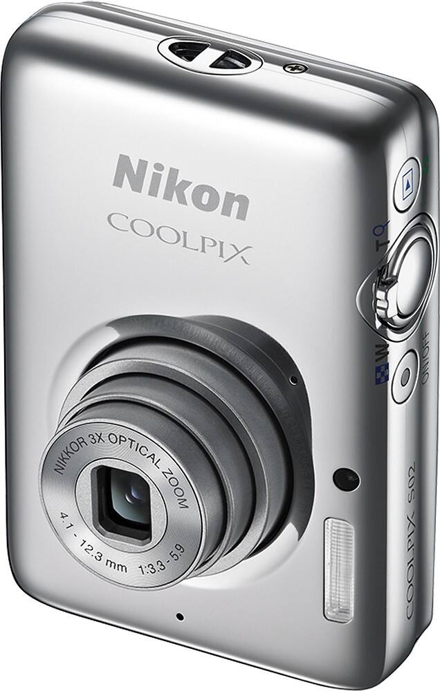 Best Buy: Nikon Coolpix S02 13.2-Megapixel Digital Camera Silver 26431