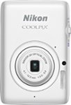 Front Zoom. Nikon - Coolpix S02 13.2-Megapixel Digital Camera - White.