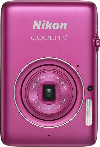 Nikon - Coolpix S02 13.2-Megapixel Digital Camera - Pink