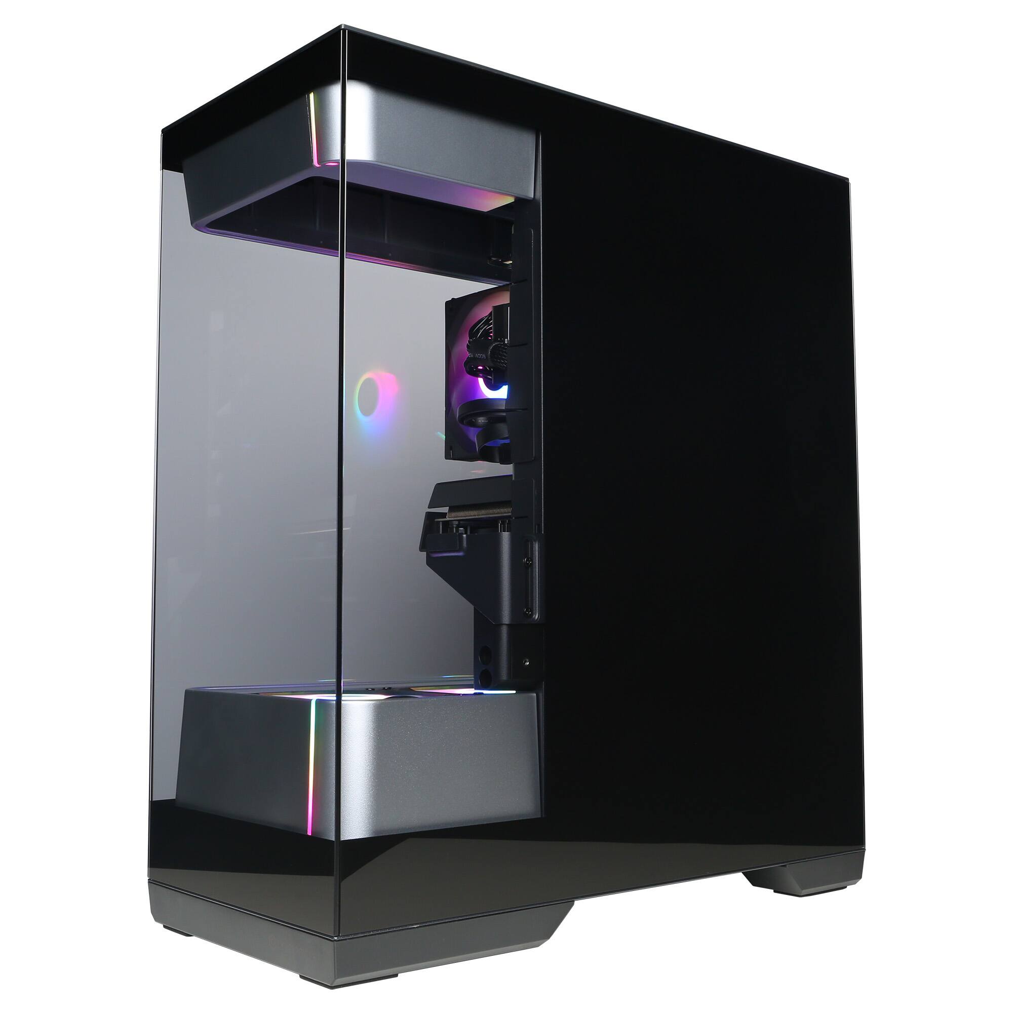 Alt View 4. CyberPowerPC - Gaming Desktop - AMD Ryzen 7 8700F 2024 - AMD Radeon RX 9060 8GB - 16GB DDR5 Memory - 1TB SSD Storage - Black.