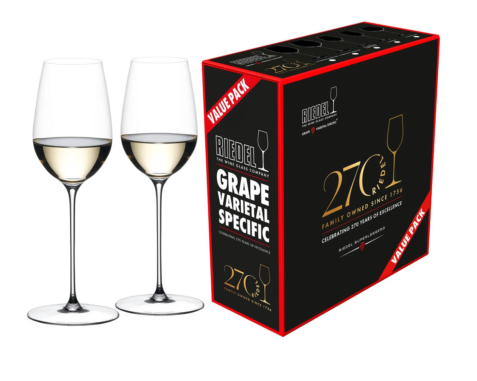 Riedel - Superleggero Riesling 2 Piece Wine Glass Set - Clear