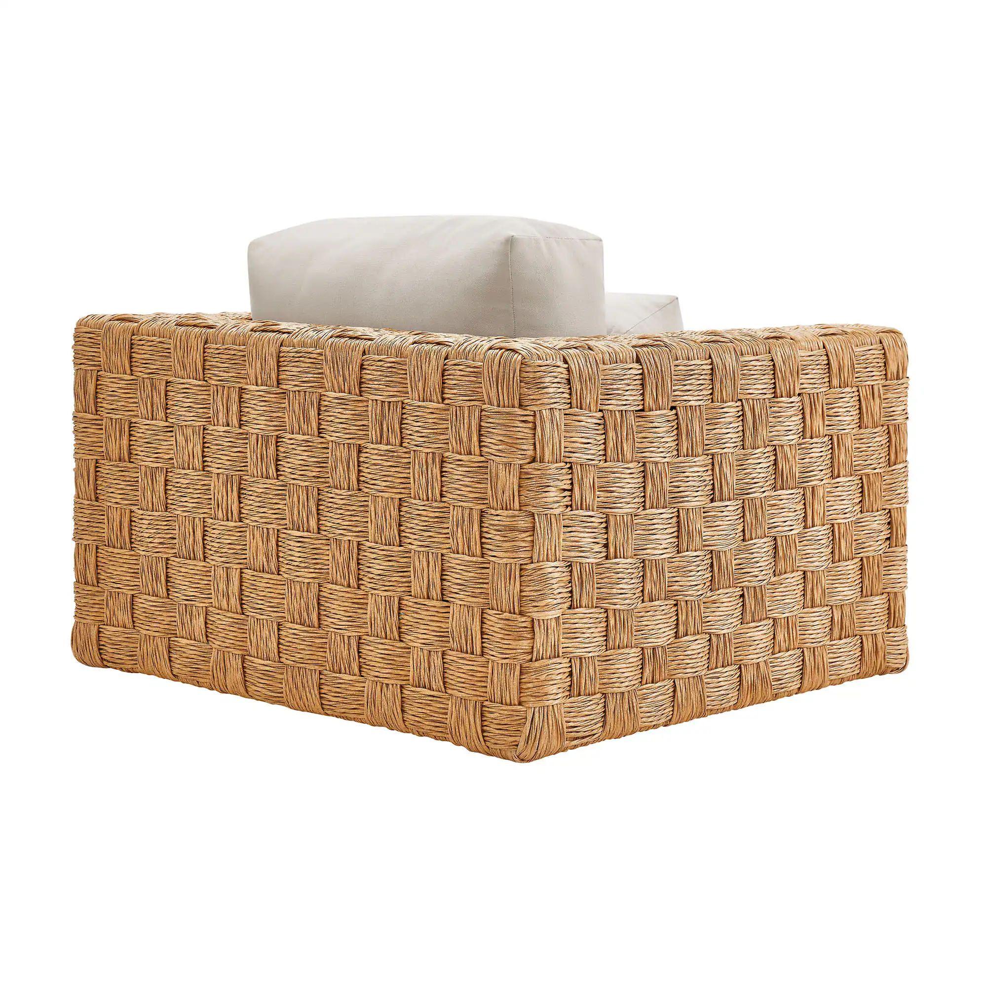 Alt View 4. Modway - Thames Outdoor Patio Wicker Outdoor Patio Rattan Armchair by Modway - Natural Light Gray.
