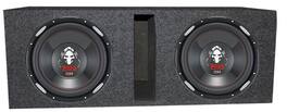 2 Boss Audio P126DVC 12" 4600 Watt Car Subwoofers and Vented Sub Box Enclosure - Black