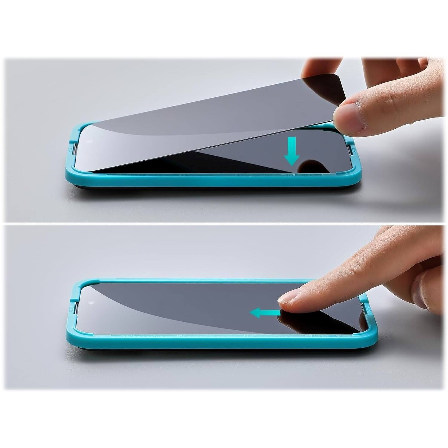 Alt View 13. SaharaCase - ZeroDamage Ultra Strong+ Tempered Glass Screen Protector for Apple iPhone 15 Plus (2-Pack) - Privacy.