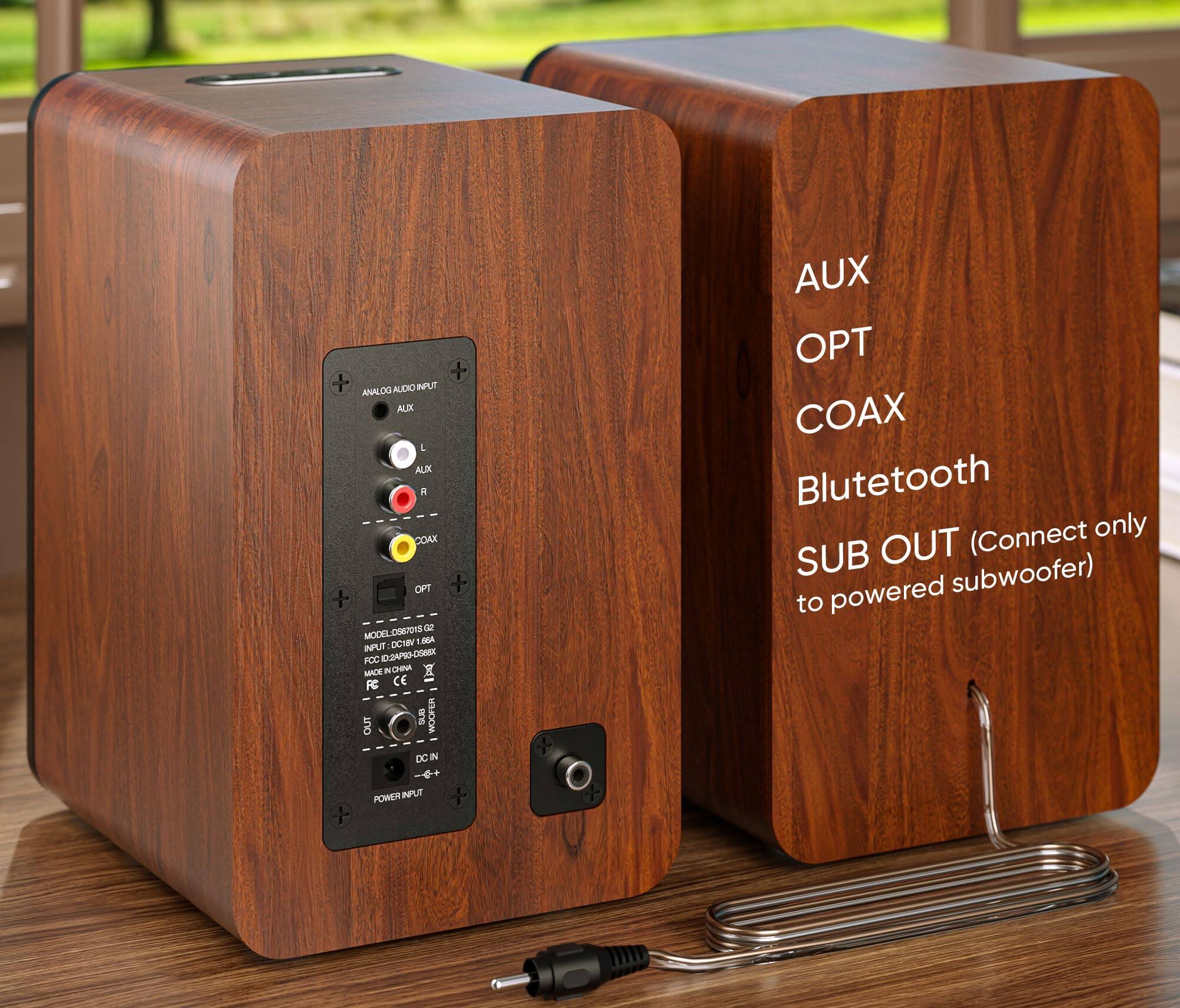 Sure, here is the corrected and grouped text from the image:

---

**Analog Audio Input**
- AUX
- ALX

**Model: O98P01S**

**DCB DSAPIO DGBEX FCC MACE N ASO X FC CE OUI SAUM WOUFER DC IN AUX OT COAX**

**Bluetooth (Connect only SUB OUT powered subwoofer) to POWER INPUT**

**AUX**
**OPT**
**COAX**
**Bluetooth**

**SUB OUT (Connect only to powered subwoofer)**

**DC IN**

**POWER INPUT**

**OUT**

**DC IN**

**MODEL: O98P01S**
**POC: D121816A145A4**
**FCC ID: D121816A145A4**
**MADE IN CHINA**

**WOMEN**

---