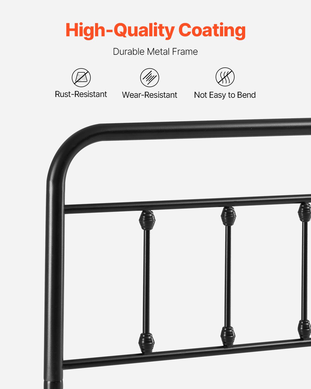 High-Quality Coating  
Durable Metal Frame  

- Rust-Resistant  
- Wear-Resistant  
- Not Easy to Bend