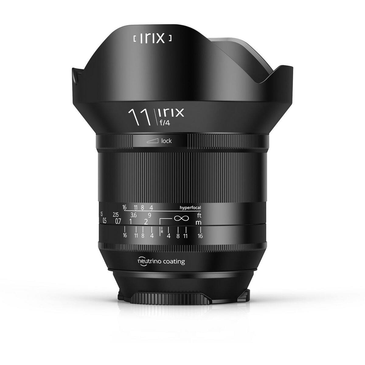 Irix  
11 Irix f/4  
lock  
16 05  
16 215 0.7 16  
11 3.6 1 11  
8 4 9 2 8 4  
R  
4  
hyperfocal ft m I 8 11 16  
neutrino coating