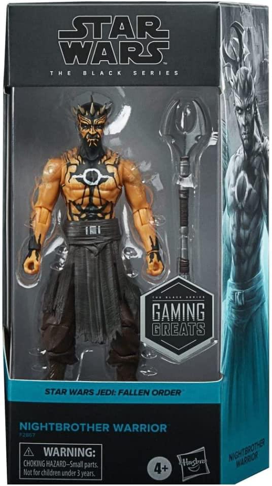 **STAR WARS THE BLACK SERIES**

**GAMING GREATS**

**STAR WARS JEDI: FALLEN ORDER**

**NIGHTBROTHER WARRIOR**

**F2867**

**WARNING: CHOKING HAZARD - Small parts. Not for children under 3 years.**

**4+ years**