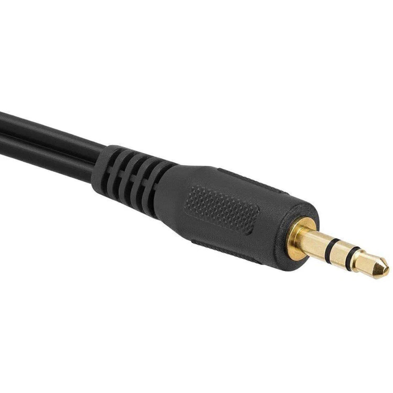 Back. Home Collection - 3.5mm to RCA Stereo Audio Cable 6ft – 2RCA to AUX Y-Splitter Adapter Cord for Speakers & Amps.