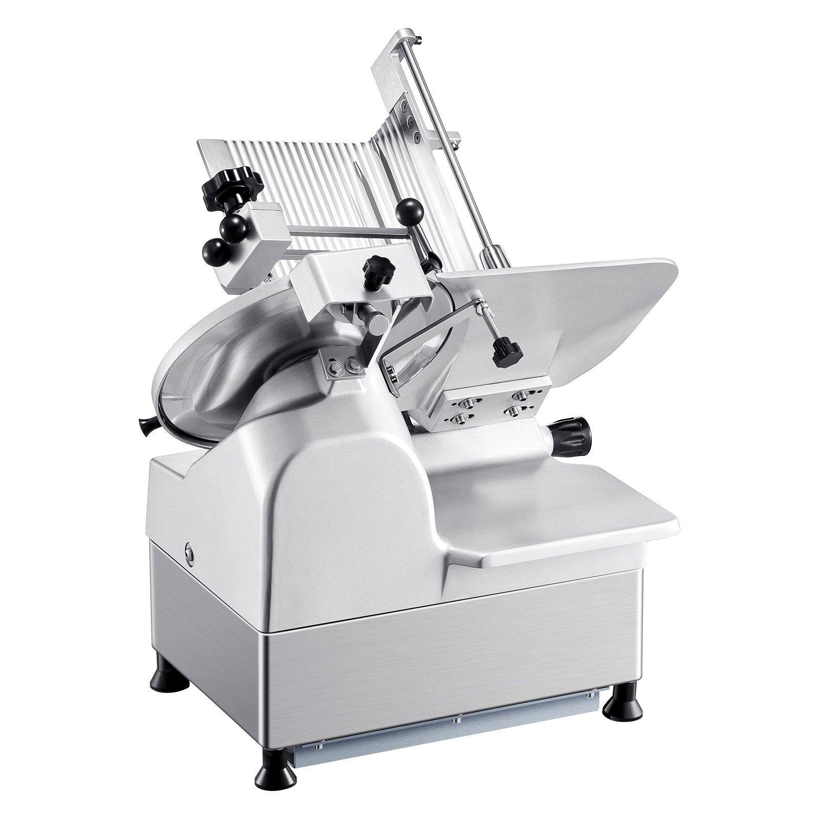 Alt View 9. Glintex - Automatic Meat Slicer 550W 12 Inch 65Mn Blade Adjustable Electric Cutters & Slicers for Meat and Cheese.