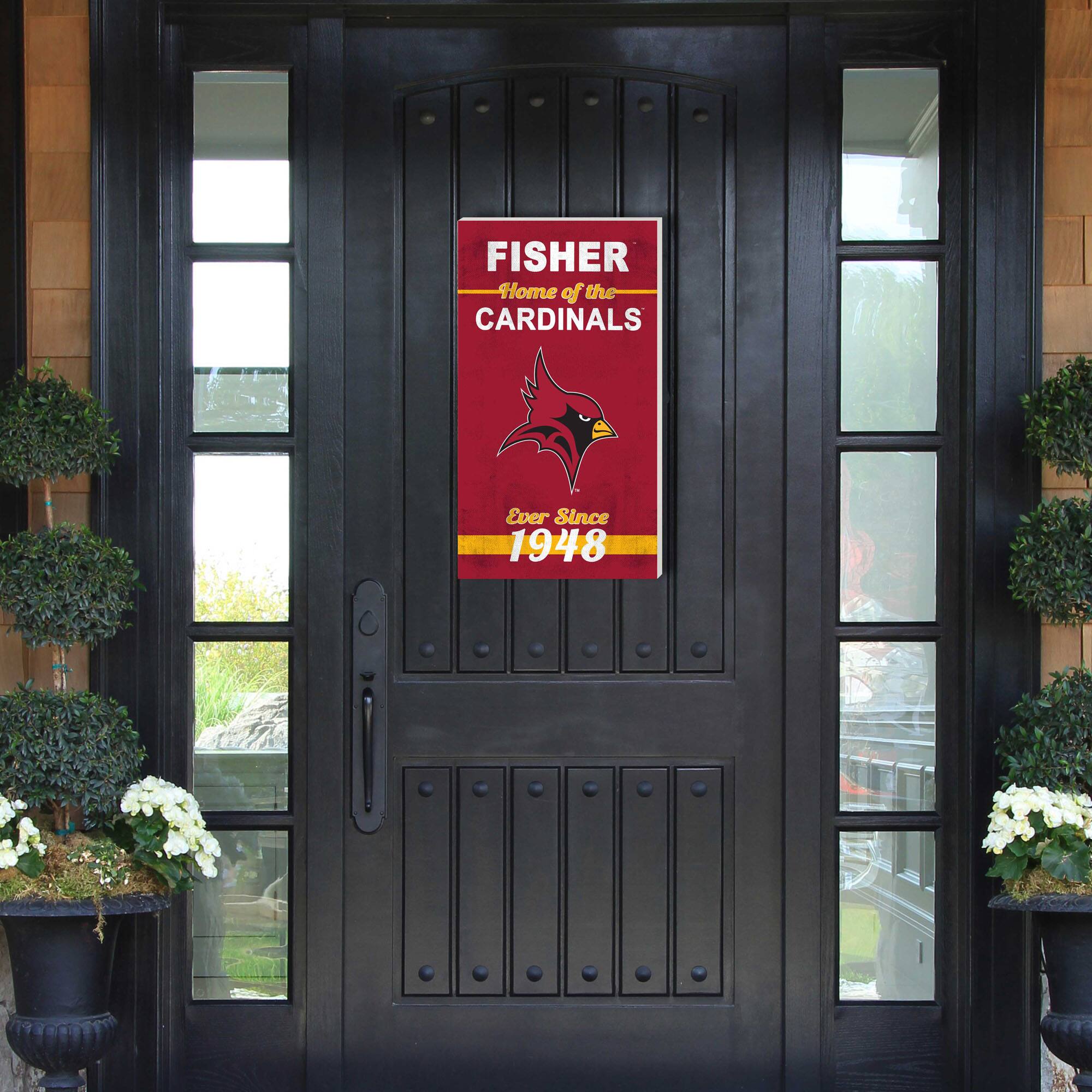 FISHER Home of the CARDINALS Ever Since 1948
