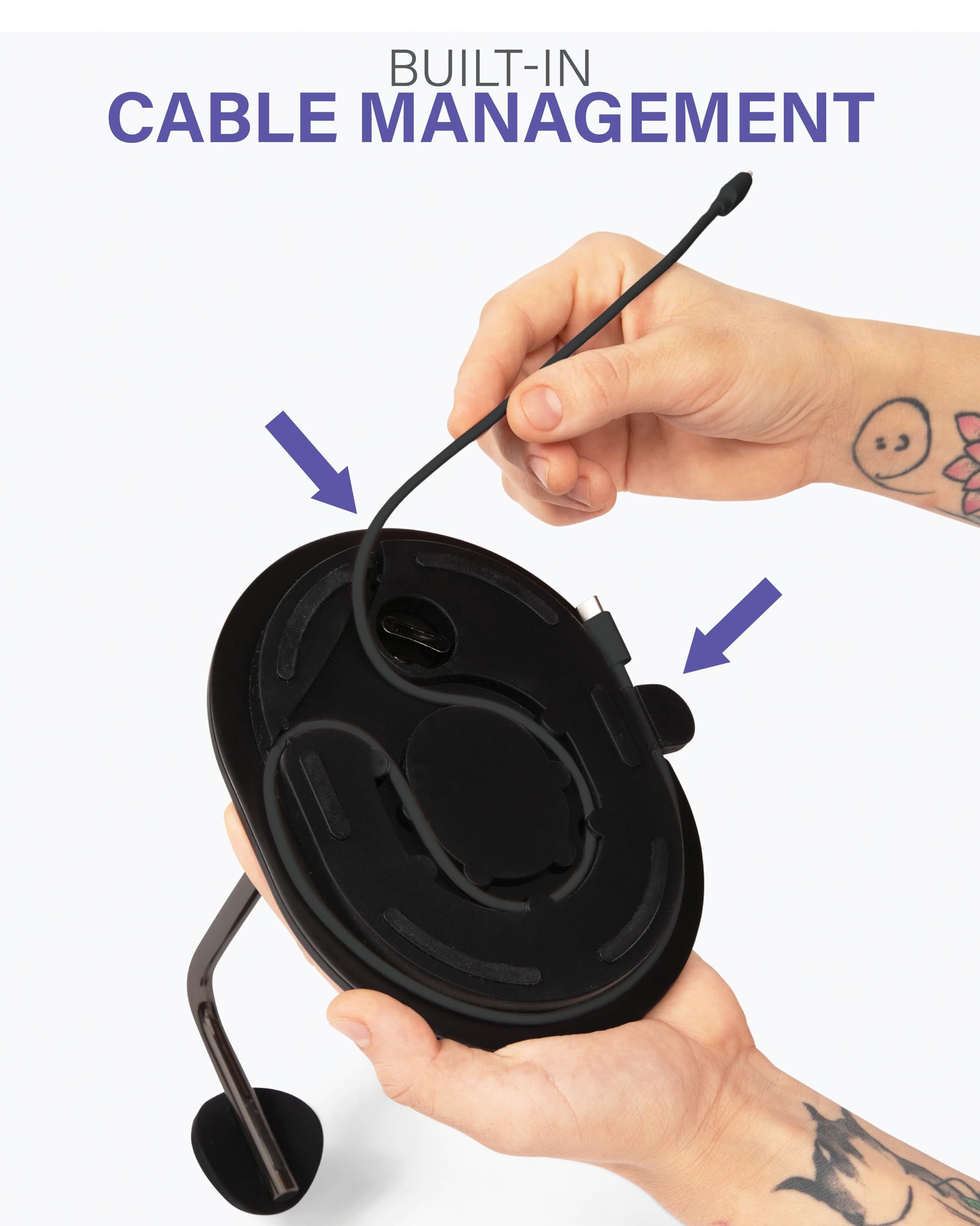 BUILT-IN CABLE MANAGEMENT